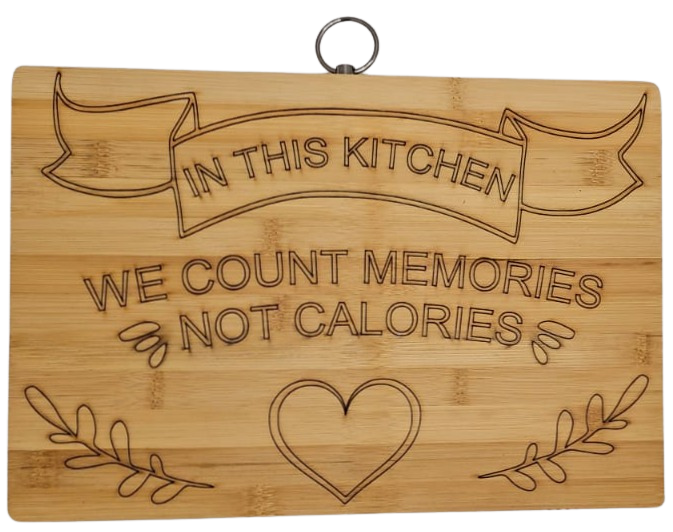 "In this kitchen" Bamboo Cutting Board