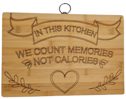 "In this kitchen" Bamboo Cutting Board