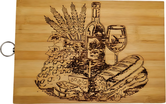 "Picnic" Bamboo Cutting Board